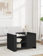 vidaXL Маса за кафе черна 80x50x50 см инженерно дърво