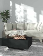 vidaXL Маса за кафе черна 85x55x31 см инженерно дърво