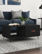 vidaXL Маса за кафе черна 90x50x40 см инженерно дърво
