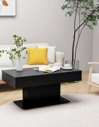vidaXL Маса за кафе черна 96x50x45 см инженерно дърво