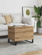 vidaXL Маса за кафе дъб артизан 60x445x45 см инженерно дърво