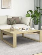 vidaXL Маса за кафе дъб сонома 100x100x35 см инженерно дърво