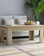 vidaXL Маса за кафе дъб сонома 100x60x42 см инженерно дърво