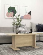 vidaXL Маса за кафе дъб сонома 1035x60x40 см инженерно дърво