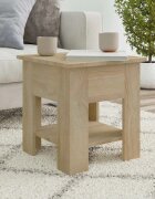 vidaXL Маса за кафе дъб сонома 40x40x42 см инженерно дърво