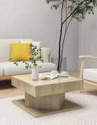 vidaXL Маса за кафе дъб сонома 57x57x30 см инженерно дърво
