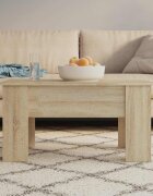 vidaXL Маса за кафе дъб сонома 79x49x41 см инженерно дърво