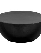 vidaXL Маса за кафе кован алуминий 70x30 см черна