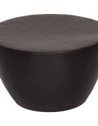 vidaXL Маса за кафе кован алуминий Ø 50x30 см черна