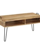 vidaXL Маса за кафе манго масив 100x60x45 cм