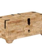 vidaXL Маса за кафе мангово дърво масив 80x40x35 cм