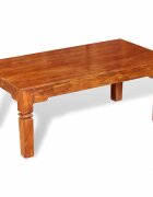 vidaXL Маса за кафе масивно дърво 110x60x45 см