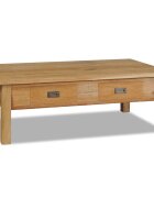vidaXL Маса за кафе масивно тиково дърво 100x60x35 см