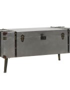 vidaXL Маса за кафе МДФ и алуминий 102x51x475 см