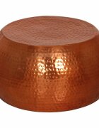vidaXL Маса за кафе месинг Ø55x28 см алуминий