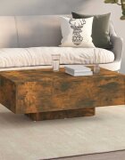 vidaXL Маса за кафе опушен дъб 85x55x31 см инженерно дърво
