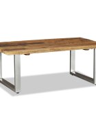 vidaXL Маса за кафе регенерирано дърво масив 100x60x38 cм