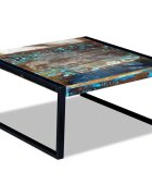 vidaXL Маса за кафе регенерирано дърво масив 80x80x40 cм