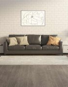 vidaXL Маса за кафе с метални крака 2 бр Бетонно сиво 50x50x40 см