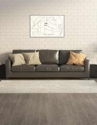 vidaXL Маса за кафе с метални крака 2 бр кафяв дъб 50x50x40 см