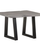 vidaXL Маса за кафе с "живи" ръбове 60x60x40 см акация масив