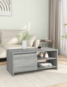 vidaXL Маса за кафе сив сонома 102x50x45 см инженерно дърво
