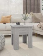 vidaXL Маса за кафе сив сонома 40x40x42 см инженерно дърво