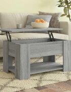 vidaXL Маса за кафе сив сонома 79x49x41 см инженерно дърво
