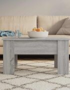 vidaXL Маса за кафе сив сонома 79x49x41 см инженерно дърво