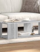 vidaXL Маса за кафе сив сонома 895x48x30 см инженерно дърво