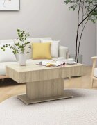 vidaXL Маса за кафе сонома дъб 96x50x45 см инженерно дърво