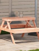 vidaXL Маса за пикник 105x134x75 см дугласко дърво масив
