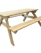 vidaXL Маса за пикник 150x135x715 см дърво