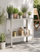 vidaXL Маса за засаждане 100 x 40 x 80 cm Неръждаема стомана Сребристо