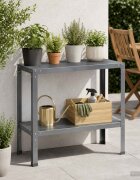 vidaXL Маса за засаждане 100 x 40 x 80 cm Прахово боядисана стомана