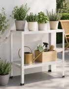 vidaXL Маса за засаждане 100 x 40 x 80 cm Прахово боядисана стомана