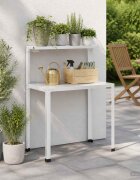 vidaXL Маса за засаждане 100 x 50 x 104 см Прахово боядисана стомана
