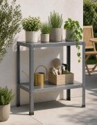 vidaXL Маса за засаждане 60 x 40 x 80 см Прахово боядисана стомана