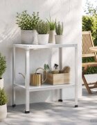 vidaXL Маса за засаждане 60 x 40 x 80 см Прахово боядисана стомана