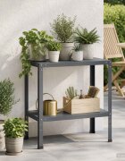 vidaXL Маса за засаждане 80 x 40 x 80 cm Прахово боядисана стомана