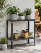 vidaXL Маса за засаждане 80 x 40 x 80 cm Прахово боядисана стомана