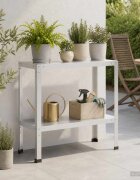 vidaXL Маса за засаждане 80 x 40 x 80 cm Прахово боядисана стомана