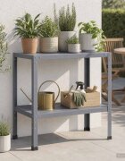 vidaXL Маса за засаждане 80 x 50 x 80 cm Прахово боядисана стомана