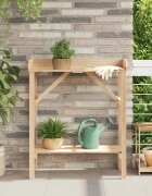 vidaXL Маса за засаждане Естествен 75 x 40 x 90 см