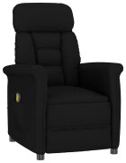 vidaXL Масажен стол Черно 96.5 x 70.5 x 95 см Микрофибър