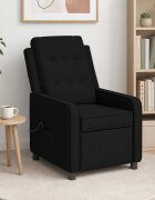 vidaXL Масажен стол реклайнер Черно 65 x 93 x 102 cm Текстил