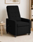 vidaXL Масажен стол реклайнер Черно 65 x 93 x 102 cm Текстил