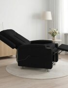 vidaXL Масажен стол реклайнер Черно 75 x 95 x 100 cm Текстил