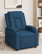vidaXL Масажен стол реклайнер Синьо 75 x 95 x 100 cm Текстил