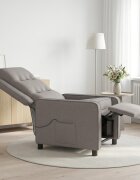 vidaXL Масажен стол реклайнер Таупе 65 x 93 x 102 cm Текстил